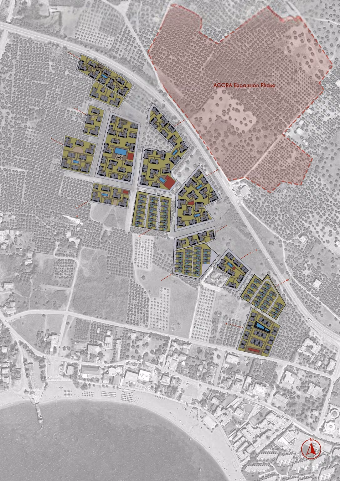Proje etaplarını gösteren yerleşim planı